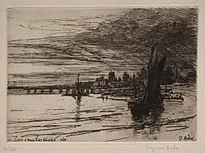 Battersea Bridge by Francis Seymour Haden (British, 1818–1910)
