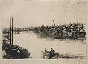 Battersea Reach by Francis Seymour Haden (British, 1818–1910)