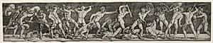 Battle of Naked Men by Barthel Beham (German, 1502–1540)