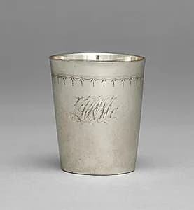 Beaker by Isaac Hutton (American, 1767–1855)