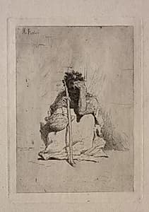 Beggar by Mariano Fortuny (Spanish, 1838–1874)