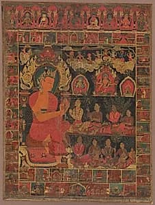 Bejeweled Buddha Preaching by Unknown Artist