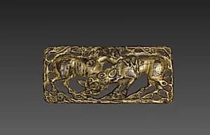 Belt Buckle with Animals by Unknown Artist