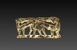 Belt Buckle with Animals by Unknown Artist