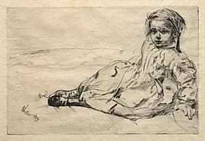 Bibi Valentin by James McNeill Whistler (American, 1834–1903)