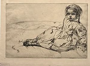 Bibi Valentin by James McNeill Whistler (American, 1834–1903)