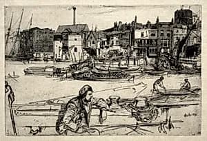 Black Lion Wharf by James McNeill Whistler (American, 1834–1903)