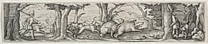 Boar Hunt by Virgilius Solis (German, 1514–1562)