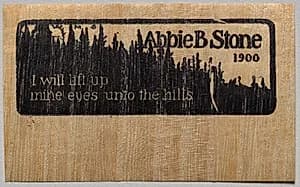 Bookplate: Abbie B. Stone by Unknown Artist