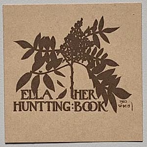 Bookplate: Ella Huntting by Unknown Artist