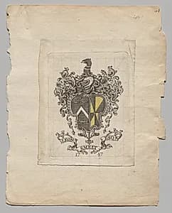Bookplate: Leonard Smelt, Esq. by Unknown Artist