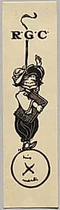 Bookplate: R. G. C. by Unknown Artist