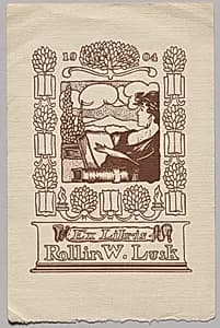 Bookplate: Rollin W. Lusk by Unknown Artist