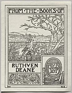 Bookplate: Ruthven Deane by Unknown Artist