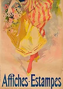 Bookstore Ed. Sagot by Jules Chéret (French, 1836–1932)