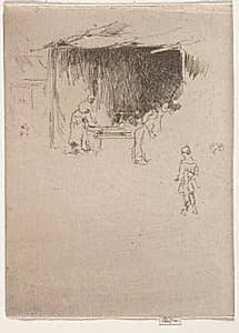 Booth at a Fair by James McNeill Whistler (American, 1834–1903)