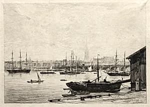 Bordeaux by Maxime Lalanne (French, 1827–1886)