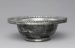 Bowl with Beaded Rim by Unknown Artist