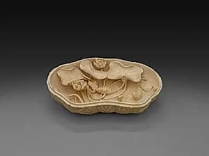 Box in Form of Lotus Leaf by Unknown Artist