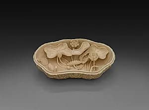 Box in Form of Lotus Leaf by Unknown Artist