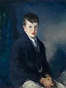 Boy in a Blue Coat by George Bellows (American, 1882–1925)