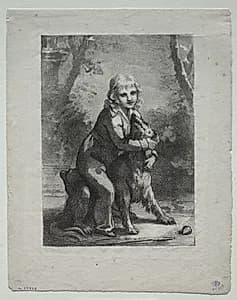 Boy with a Dog by Pierre-Paul Prud'hon (French, 1758–1823)