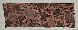 Brocaded Silk Fragment by Unknown Artist