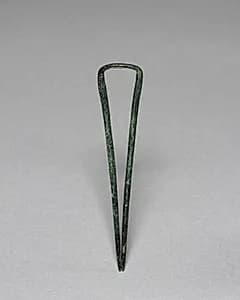Bronze Topknot Pin by Unknown Artist