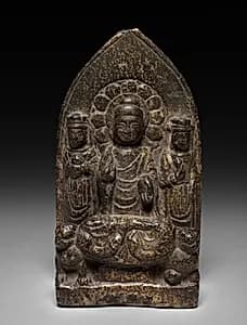 Buddha Triad by Unknown Artist