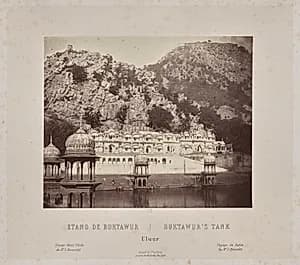 Buktawur's Tank, Ulwur by Louis-Théophile Marie Rousselet (French, 1845–1929)