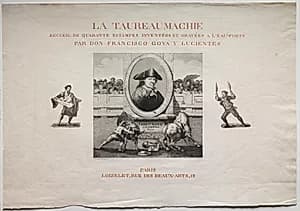 Bullfights:  Title Page by Francisco de Goya (Spanish, 1746–1828)