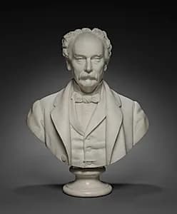Bust of Hinman B. Hurlbut by Giovanni Cintselli (Italian, 1832–1883)