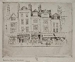 Butcher's Row, Whitechapel by Joseph Pennell (American, 1857–1926)