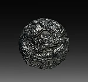Button with Dragon by Unknown Artist