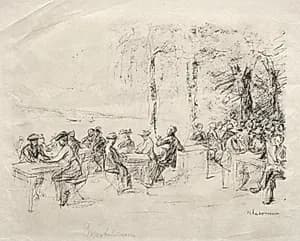 Cafe on the Havel by Max Liebermann (German, 1847–1935)