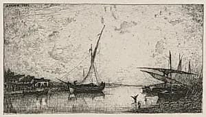 Canal aux Martigues by Adolphe Appian (French, 1818–1898)