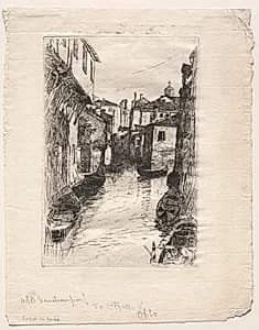 Canal in Venice by Otto H. Bacher (American, 1856–1909)