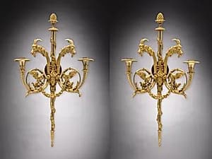 Candle Bracket Pair  by Unknown Artist