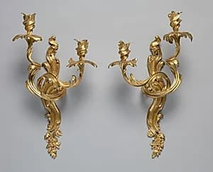 Candle Bracket Pair by Jean Joseph de Saint-Germain (French, 1720–1791)