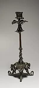 Candlestick by Antoine-Louis Barye (French, 1796–1875)