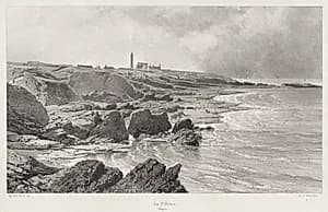 Cap St. Mathieu by Eugène Cicéri (French, 1813–1890)