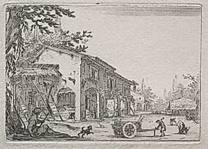 Caprices: The Italian Farm by Jacques Callot (French, 1592–1635)