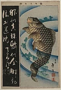 Carp and Waterweeds by Katsushika Taito II (Japanese, active c. 1810–50s)