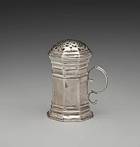 Caster with Lid  by Andrew Tyler (American, 1692–1741)