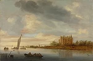 Castle on a River by Salomon van Ruysdael (Dutch, 1602–1670)