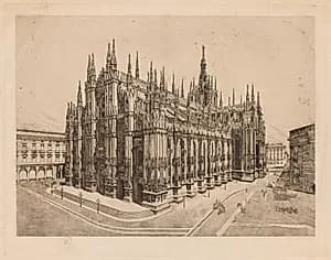 Cathedral, Milan by Otto H. Bacher (American, 1856–1909)