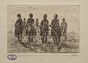Cavalry Scene by George Hendrik Breitner (Dutch, 1857–1923)