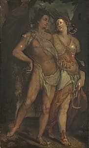 Ceres and Bacchus by Bartholomaeus Spranger (Flemish, 1546–1611)