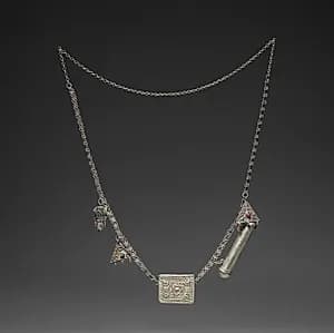 Chain with Two Charm Cases by Unknown Artist