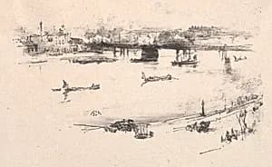 Charing Cross Railway Bridge by James McNeill Whistler (American, 1834–1903)